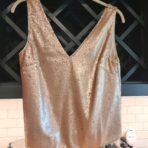 ASOS Champagne Sequin Top